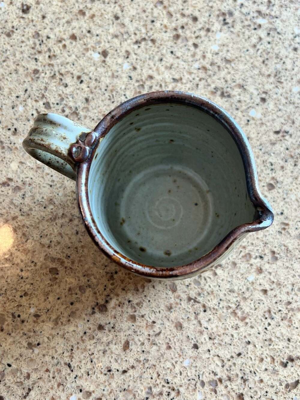 Handmade Studio Pottery Creamer Pitcher Signed - Picture 3 of 5